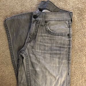 Men’s grey True Religion jeans